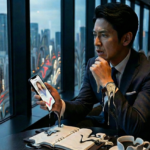 スマホをみて悩む男性_時間が溶ける