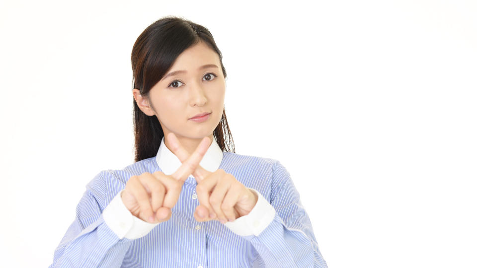 ダメ出しする女性